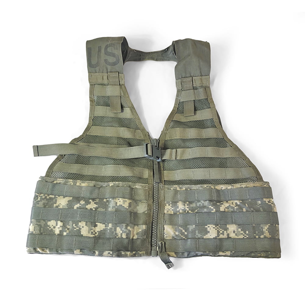 MOLLE II Fighting Load Carrier VEST,4 Pouches, 2Drings, Gun Holster- US  Army ACU