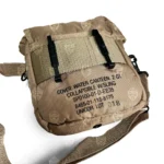 LCII 2 Quart Insulated Canteen Cover Tan Back Label, ALICE Clips