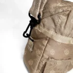 LCII 2 Quart Insulated Canteen Cover Tan strap clip close up