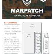 MARPAT Tarp repair kit. MARPATCH by Smith's Surplus and Supply