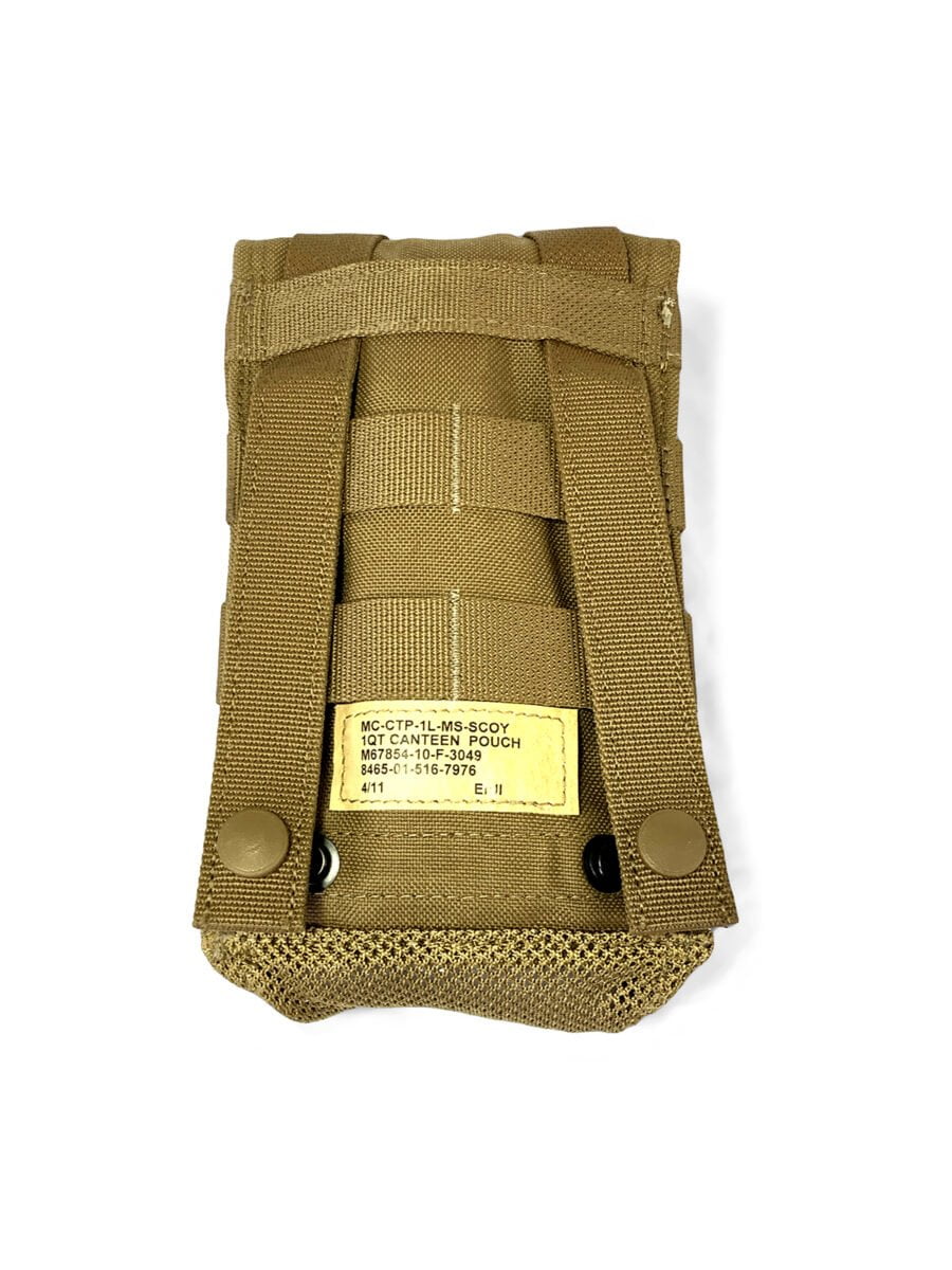 USMC MOLLE 1qt Canteen Pouch Coyote Brown NSN 8465-01-516-7976 VERY GOOD 