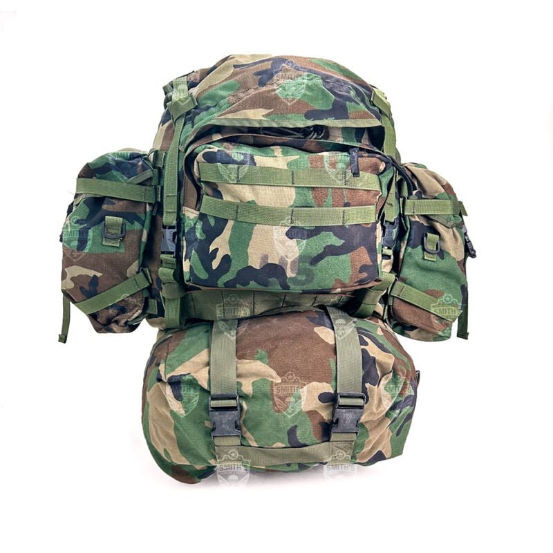 molle ii large rucksack woodland camo, mii