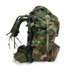 MOLLE II Large Ruck Woodland front pocket side