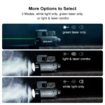 3 mode tactical light and laser combo