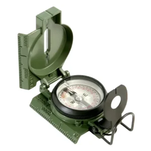 Cammenga Tritium Compass 3H open showing lensatic sight and dial