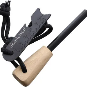 Überleben Zünden traditional firestarter with ferro rod striker and lanyard